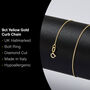 Solid 9ct Yellow Gold Light Curb Chain Necklace Eight, thumbnail 2 of 3