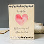 Personalised Wooden Card Sending Love, thumbnail 2 of 5