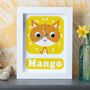 Personalised Childrens Ginger Cat Clock, thumbnail 1 of 9