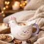 Chicken Gifts Hen Shaped Ceramic Mug, thumbnail 7 of 7