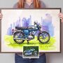 Custom Motorbike Print, thumbnail 1 of 7