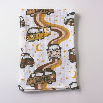 Happy Camper Organic Baby Muslin Square, 3 of 9