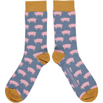 Men's Organic Cotton Animal Socks, 5 of 12