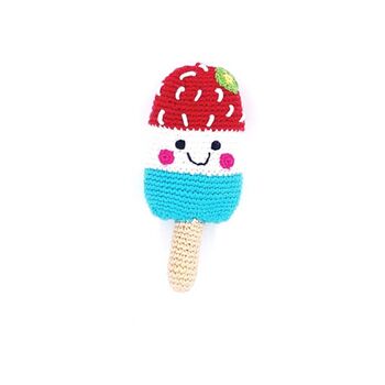 Handmade Ice Lolly Red Fair Trade Toy, 2 of 3