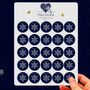 Butterfly Snowflake Christmas Stickers, 25 Stickers, thumbnail 1 of 9