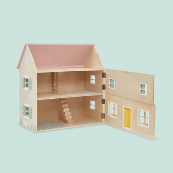 Personalised Colourful Wooden Doll’s House, 5 of 6