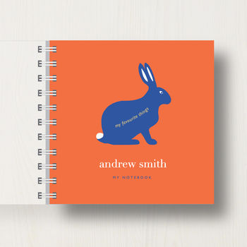 Personalised Kid's Rabbit Small Notebook, 8 of 9
