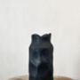 Graphic Black Hammered Aluminium Stylish Vase, thumbnail 2 of 9