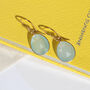 18ct Gold Vermeil Gemstone Hook Earrings, thumbnail 2 of 11