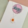 Fried Egg Glitter Charm Necklace / Brunch Lover Gift / Fun Food Jewellery / Handmade Accessories, thumbnail 4 of 9