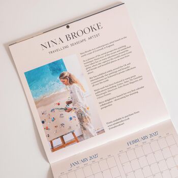 2027 Wall Calendar | Ocean Aerials By Nina Brooke, 6 of 6