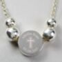 Personalised Silver Plated Cross Round Bracelet, thumbnail 1 of 5