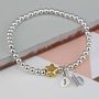 Personalised Jess Gold Plated Star Bracelet, thumbnail 3 of 7