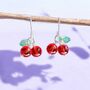 Cute Cherry Earrings, thumbnail 1 of 6