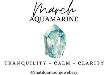 Sterling Silver March Aquamarine Beaded Bracelet: March Birthstone, Personalised Heart Charm, 3 of 4