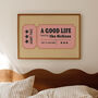 Ticket To A Good Life Personalised Wedding Gift Print, thumbnail 1 of 10