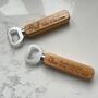 Personalised Engraved Wooden Handle Bottle Opener, thumbnail 3 of 3