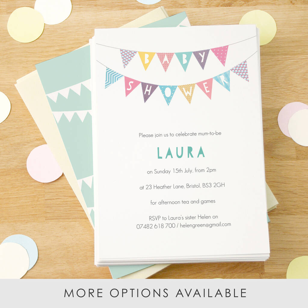 Personalised Baby Shower Invitations, 1 of 4