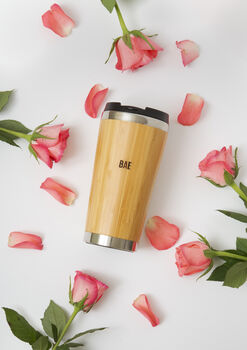 Personalised Reusable Sustainable Bamboo Coffee Cup, 2 of 10