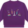 Purple Science Sweatshirt For Kids, thumbnail 2 of 12