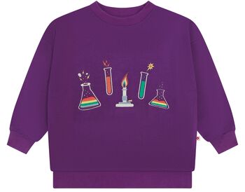 Purple Science Sweatshirt For Kids, 2 of 12