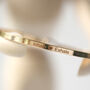 Inhale Exhale Slim Brass Gold Or Silver Plated Bangle, thumbnail 2 of 12