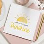 Sunshine Thinking Of You Get Well Card, thumbnail 1 of 7