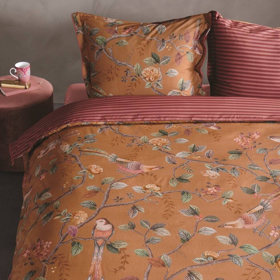 Good Nightingale Yellow Double Duvet Cover Set By Bell & Blue