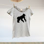 Monkey Tshirt Trio Twinning Tops For Dad Mum And Child, thumbnail 2 of 3
