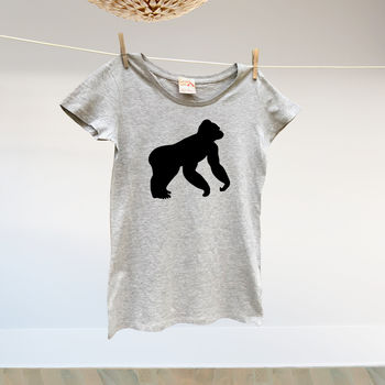 Monkey Tshirt Trio Twinning Tops For Dad Mum And Child, 2 of 3