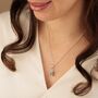 Sterling Silver Abc Building Block Stack Charm Necklace, thumbnail 3 of 7