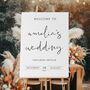 Brides Wedding Welcome Sign Featuring The Groom, thumbnail 1 of 3