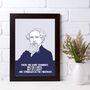Charles Dickens Author Portrait And Quote Print, thumbnail 1 of 5