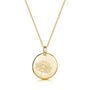 Personalised Birth Flower Necklace 18 K Gold Plated, thumbnail 3 of 9