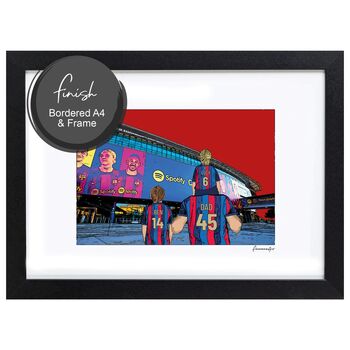 Fc Barcelona Personalised Football Gift, Print Or Card, 7 of 10