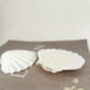 A Pair Of White Scallop Shell Candles, thumbnail 2 of 3