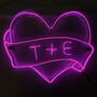Personalised Valentine's Neon Heart, thumbnail 2 of 8