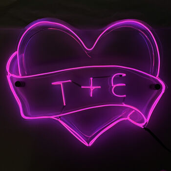Personalised Valentine's Neon Heart, 2 of 8