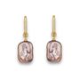 Rectangular Pink Baroque Pearl Earrings, thumbnail 3 of 6