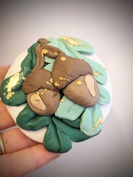 Personalised Hand Iced Little Acorns And Oak Leaf Biscuit Gift Box, 4 of 8