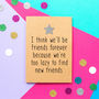 'Lazy Friends Forever' Funny Birthday Card, thumbnail 1 of 2
