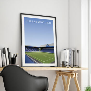 Sheffield Wednesday Hillsborough Kop/South Stand Poster, 4 of 8
