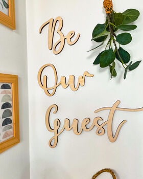 'Be Our Guest' Wood Words, 7 of 8