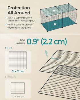 Xl Pet Cage Small Animal Enclosure With Doors, 4 of 7