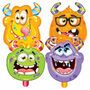 Set Of Two Monster Balloons And Popping Candy, thumbnail 3 of 3