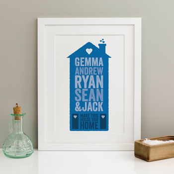 Personalised Family Home Print, 3 of 8