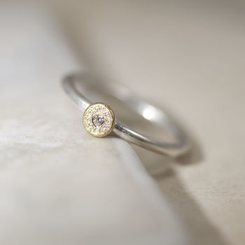 Gold And Silver 'Sun And Star' Ring, 2 of 4