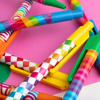 Set Of Four Colourful Rainbow Pens, 6 of 7