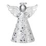 Christmas Glass Hanging Angel With Sparkle Skirt, thumbnail 2 of 4