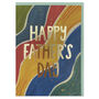 Happy Father's Day Colourful Painterly Waves, thumbnail 1 of 2